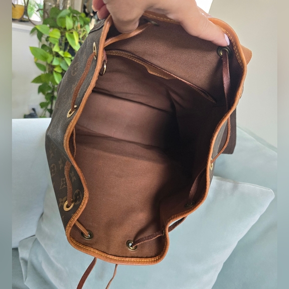 Authentic Louis Vuitton LV BackPack Montsouris GM Brown Monogram - Picture 11 of 16